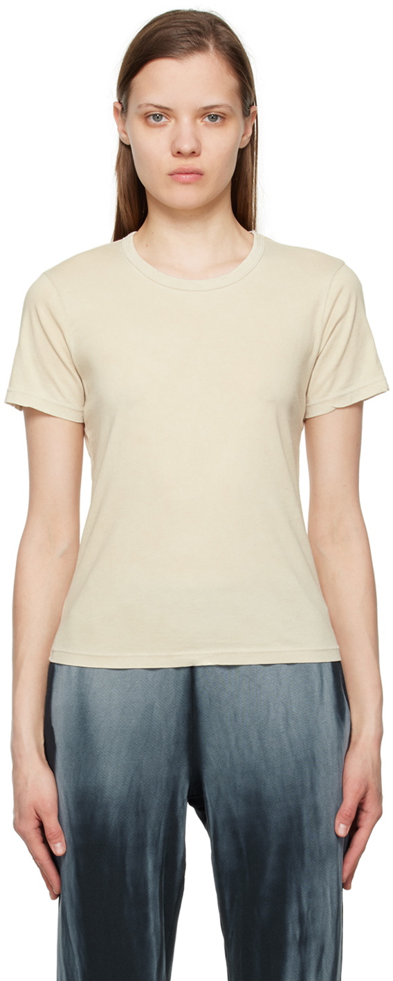 COTTON CITIZEN Beige Standard T-Shirt