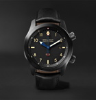 Bremont - U-2/51-JET Automatic 43mm Stainless Steel and Leather Watch - Black