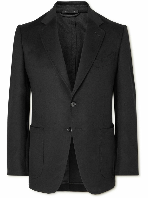 Photo: TOM FORD - O'Connor Brushed-Cashmere Blazer - Black