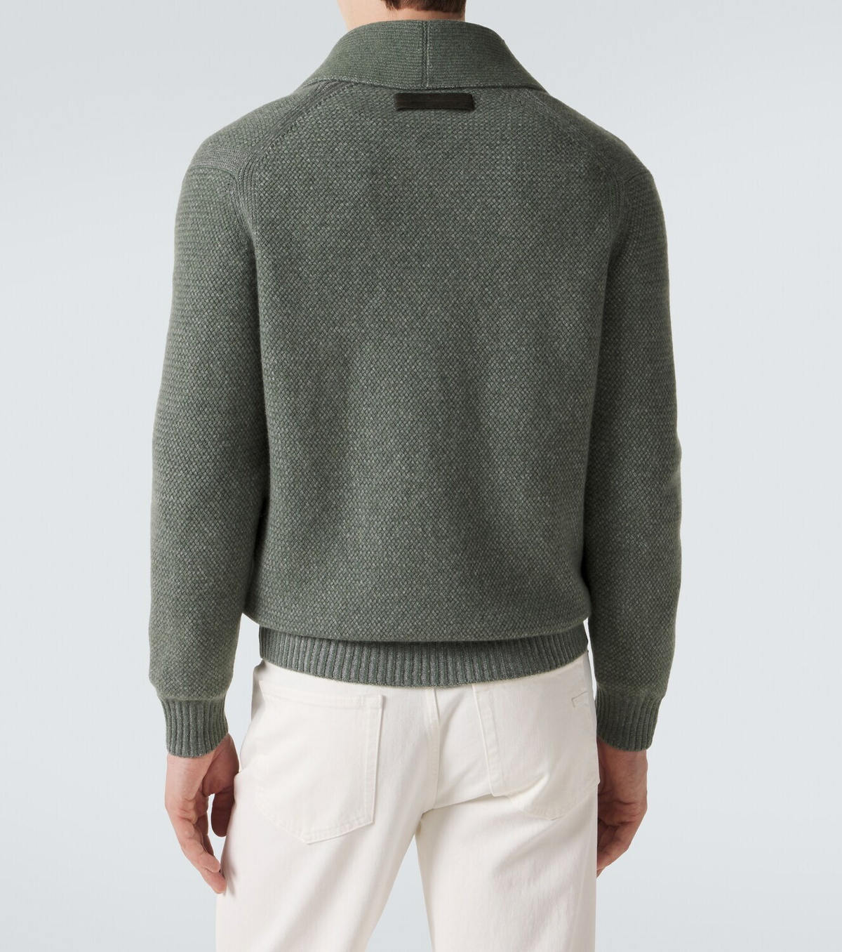 Zegna Waffle-knit cashmere and wool cardigan