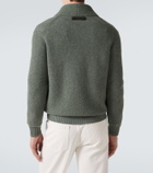 Zegna Waffle-knit cashmere and wool cardigan