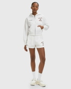 Sporty & Rich Homerun Cropped Zip Hoodie White Womens Hoodies/Zipper