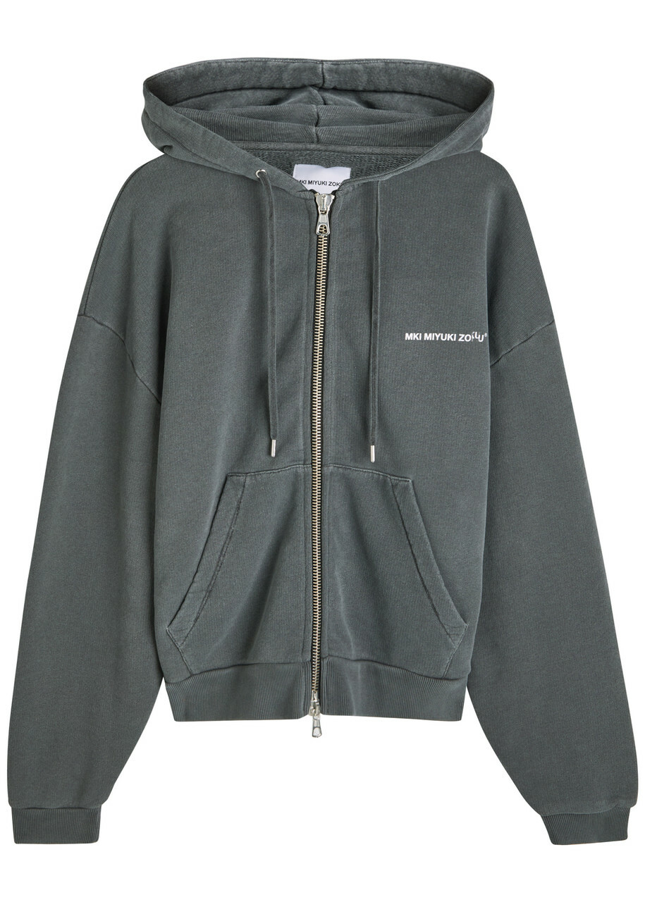 Mki Miyuki Zoku Uniform Hooded Cotton-blend Sweatshirt Black Other