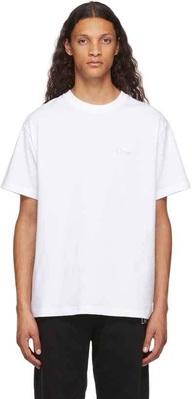 Photo: Dime White Classic Logo T-Shirt