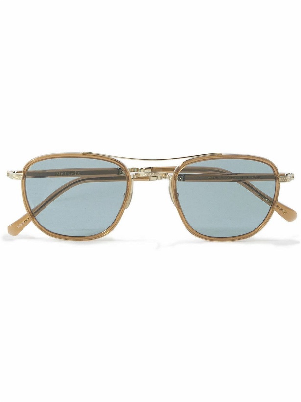 Photo: Mr Leight - Price D-Frame Gold-Tone and Acetate Sunglasses