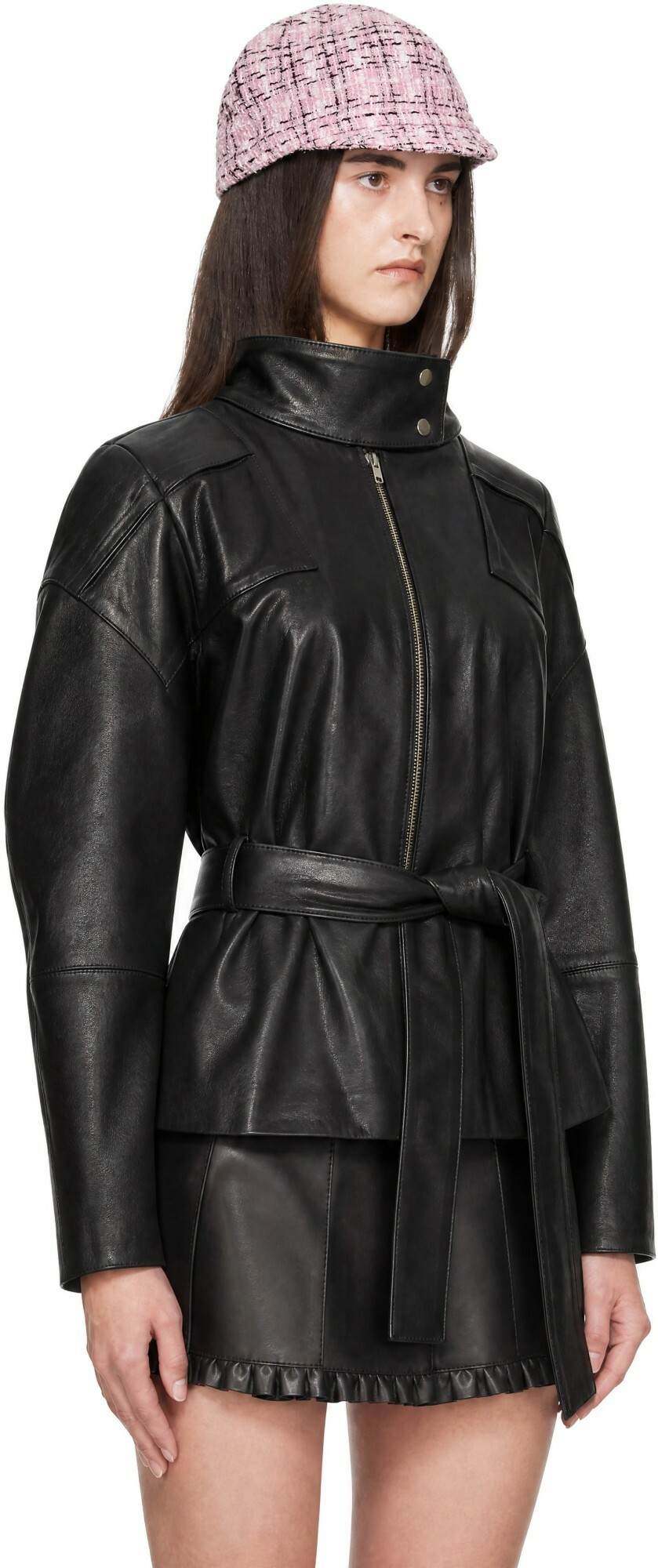 FIDAN NOVRUZOVA Black Julia Leather Jacket