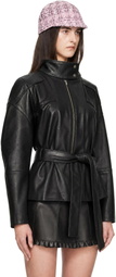 FIDAN NOVRUZOVA Black Julia Leather Jacket