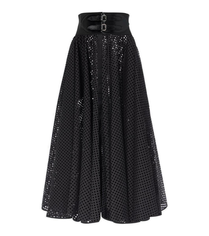 Photo: Alaïa Cotton-blend midi skirt