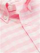 Thom Browne - Appliquéd Gingham Cotton-Poplin Oxford Shirt - Pink
