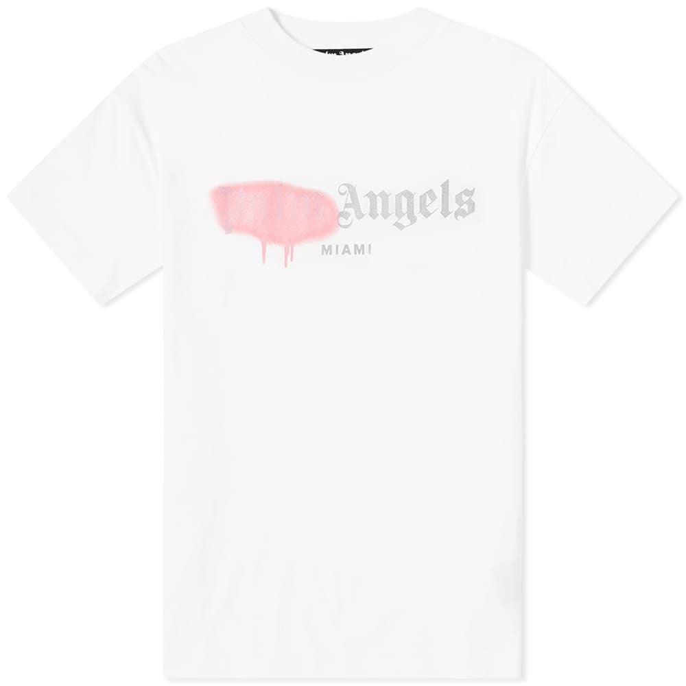 Palm Angels Sprayed Miami Logo Tee Palm Angels