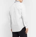 Versace - Logo-Trimmed Cotton-Poplin Shirt - White