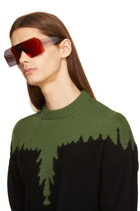 Marcelo Burlon County of Milan Transparent & Red RETROSUPERFUTURE Edition Visiones Sunglasses