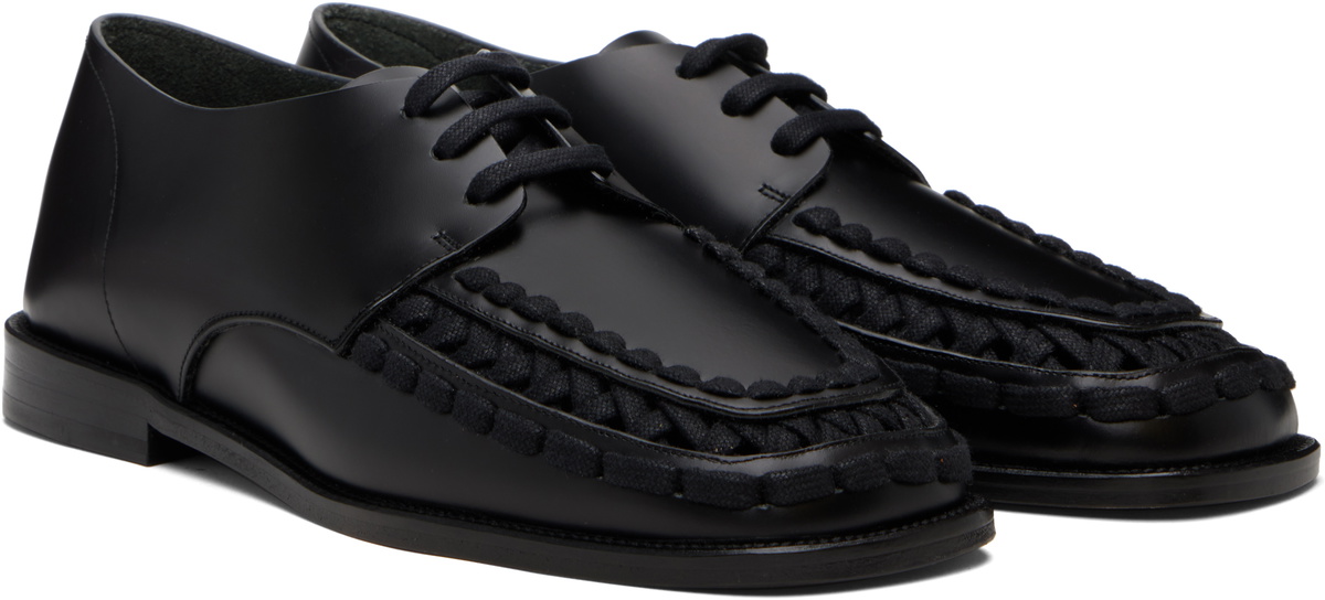 HEREU Black Alaro Lace-Up Derbys