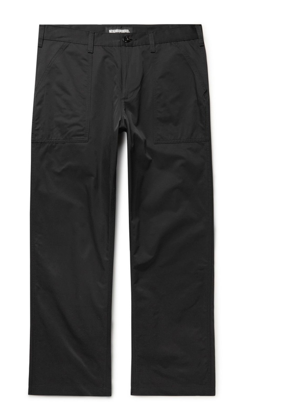 Photo: Neighborhood - Baker Straight-Leg Cotton and Nylon-Blend Twill Trousers - Black