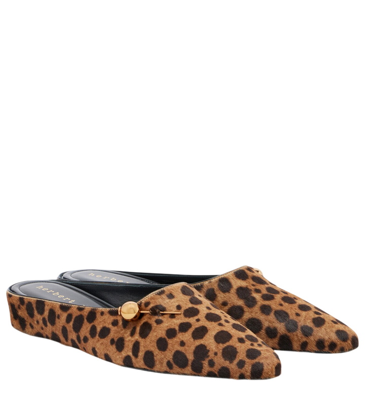 Photo: Herbert Levine Sleep On It cheetah-print calf hair mules