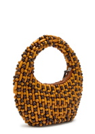Staud Reef Beaded top Handle bag - Brown - One Size
