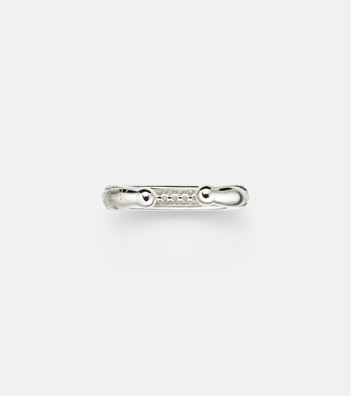 Shay Jewelry Jumbo 18kt white gold (750/1000) ear cuff with diamonds