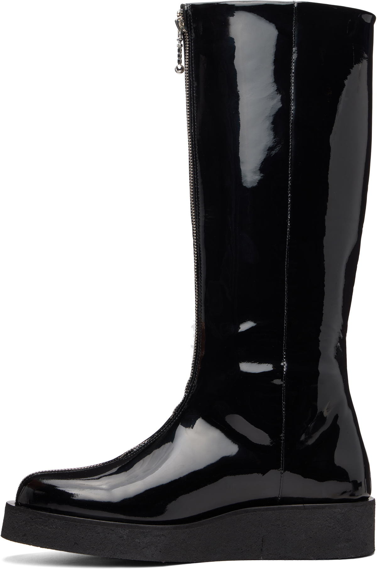 Ernest W. Baker Black High Zip Boots