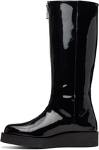 Ernest W. Baker Black High Zip Boots
