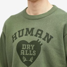 Human Made Men's Military Sweatshirt in Olive Drab