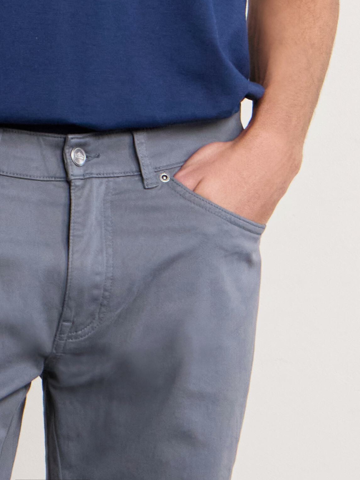 Peter Millar - Signature Straight-Leg Cotton-Blend Sateen Trousers - Gray