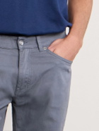 Peter Millar - Signature Straight-Leg Cotton-Blend Sateen Trousers - Gray
