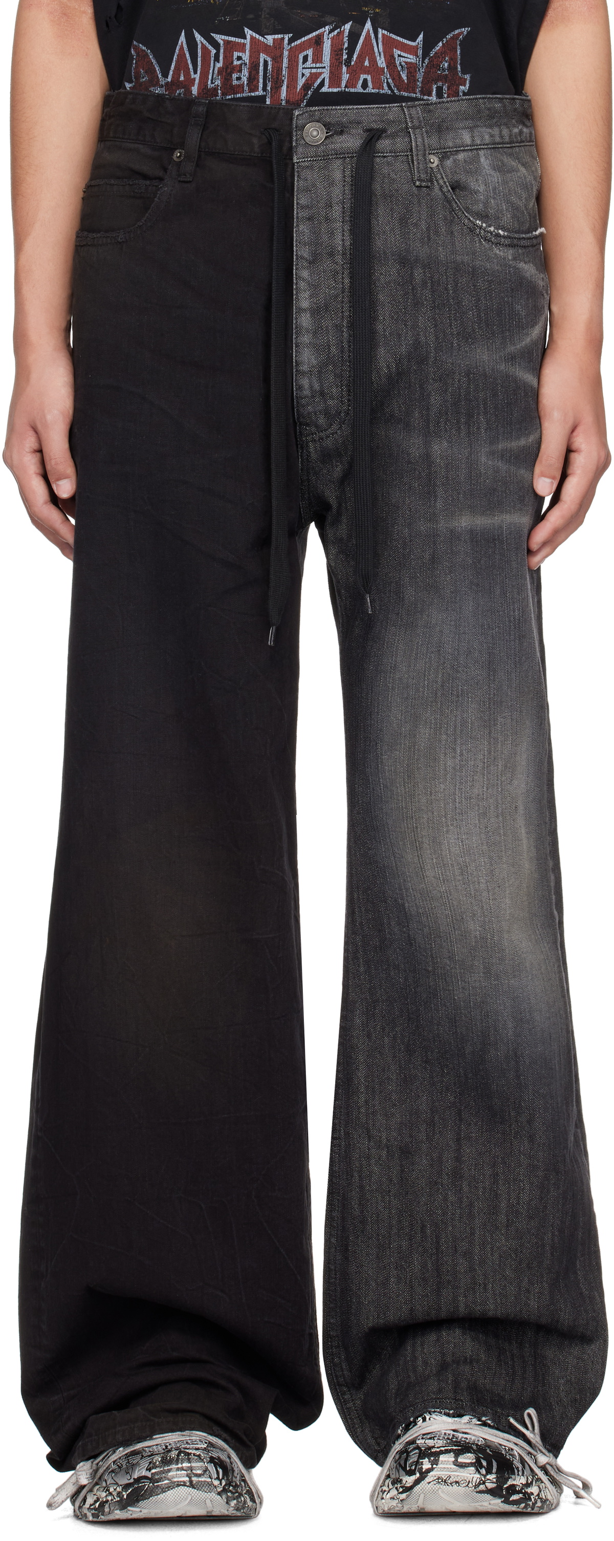 Balenciaga Black 50-50 Jeans Balenciaga