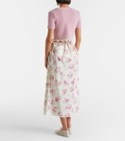 Magda Butrym Floral silk midi dress