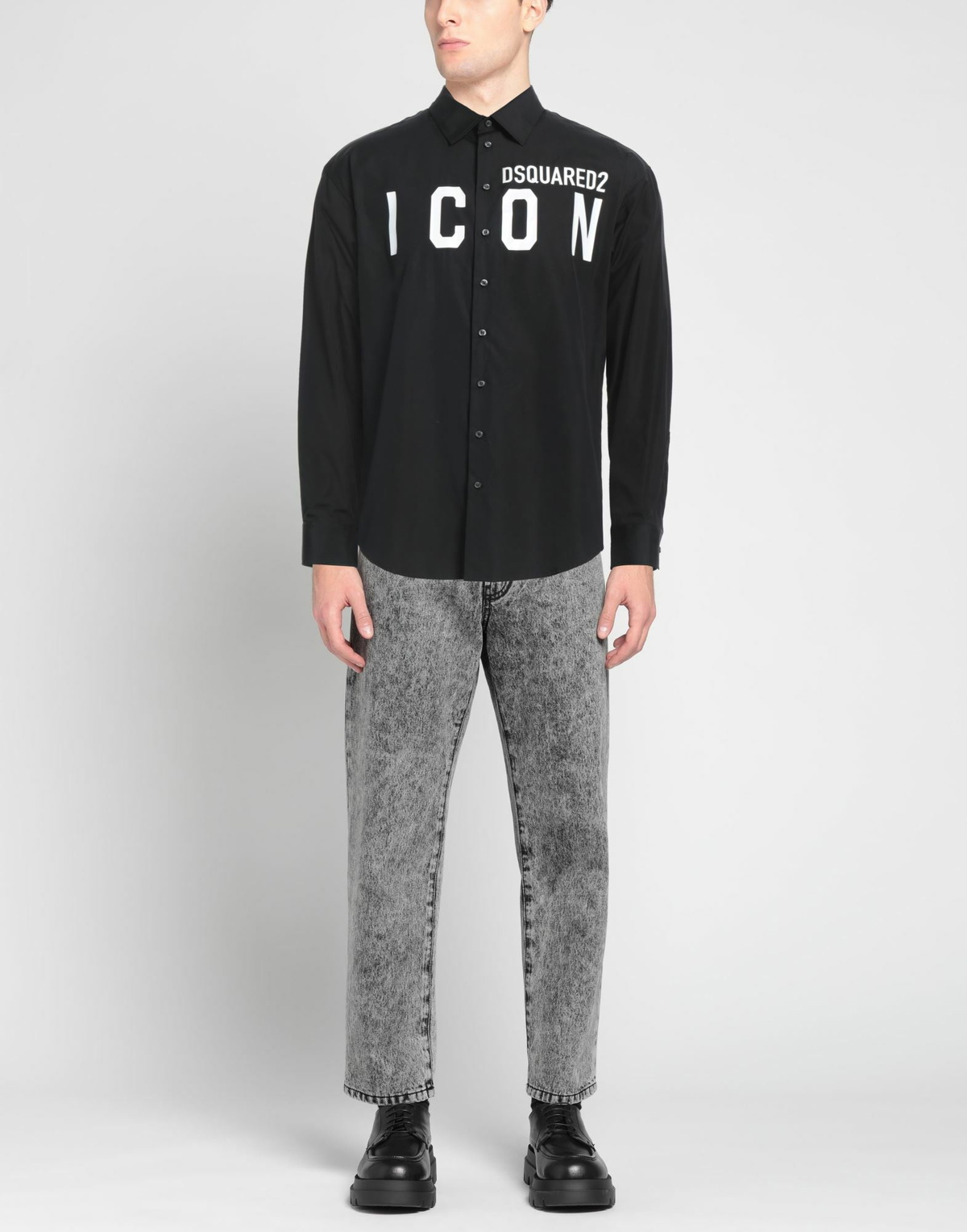 Dsquared2 Icon Mens Shirt in Black