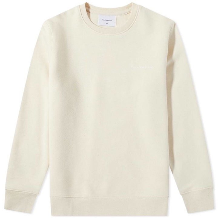 Photo: Times New Roman Chest Logo Organic Crew Sweat