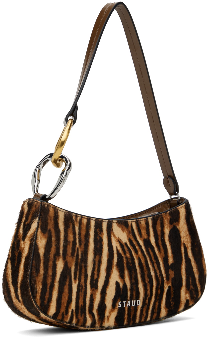 Staud Brown & Black Ollie Bag