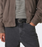 Ami Paris Paris Paris braided leather belt