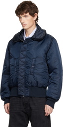 MASTERMIND WORLD Navy Alpha Industries Edition B-15 Flight Reversible Bomber Jacket