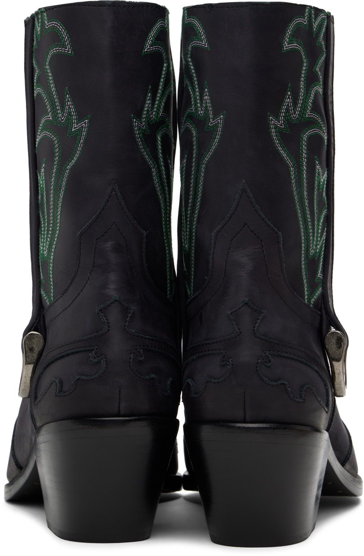 Enfants Riches Déprimés Black Cut Off Cowboy Boots