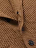 Zegna - Ribbed Cashmere Cardigan - Brown