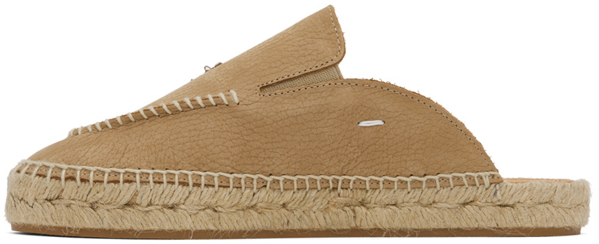 Maison Margiela Beige Embroidered Espadrilles