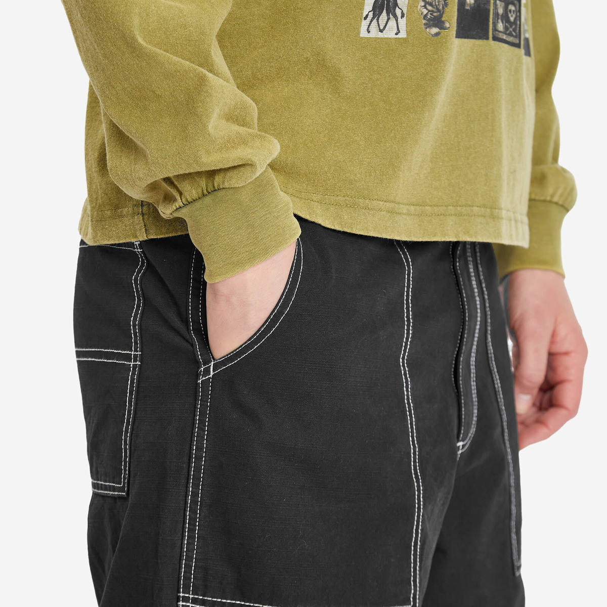 Heresy Men's Stout Trousers in Black