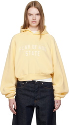 Fear of God ESSENTIALS Yellow Fleece Raglan Hoodie