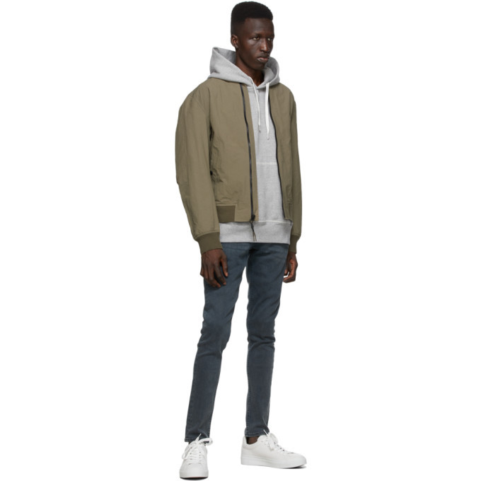 rag and bone Khaki Precision Bomber Jacket Rag and Bone