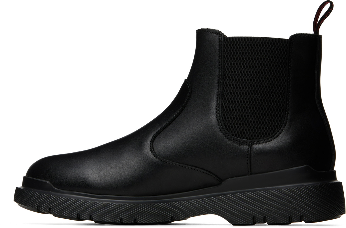 Hugo Black Leather Chelsea Boots