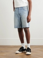 Cherry Los Angeles - Straight-Leg Denim Shorts - Blue