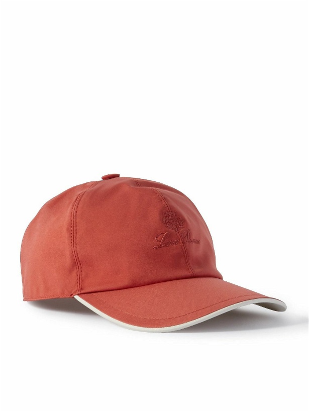 Photo: Loro Piana - Logo-Embroidered Storm System® Shell Baseball Cap - Orange