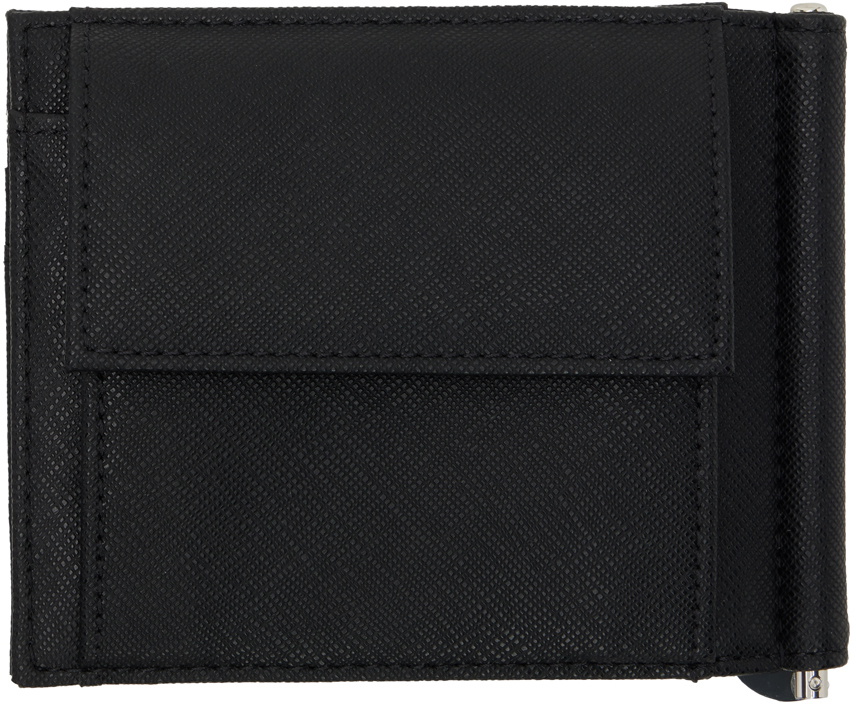 Emporio Armani Black Logo Plaque Wallet