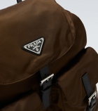 Prada Re-Nylon leather-trimmed backpack