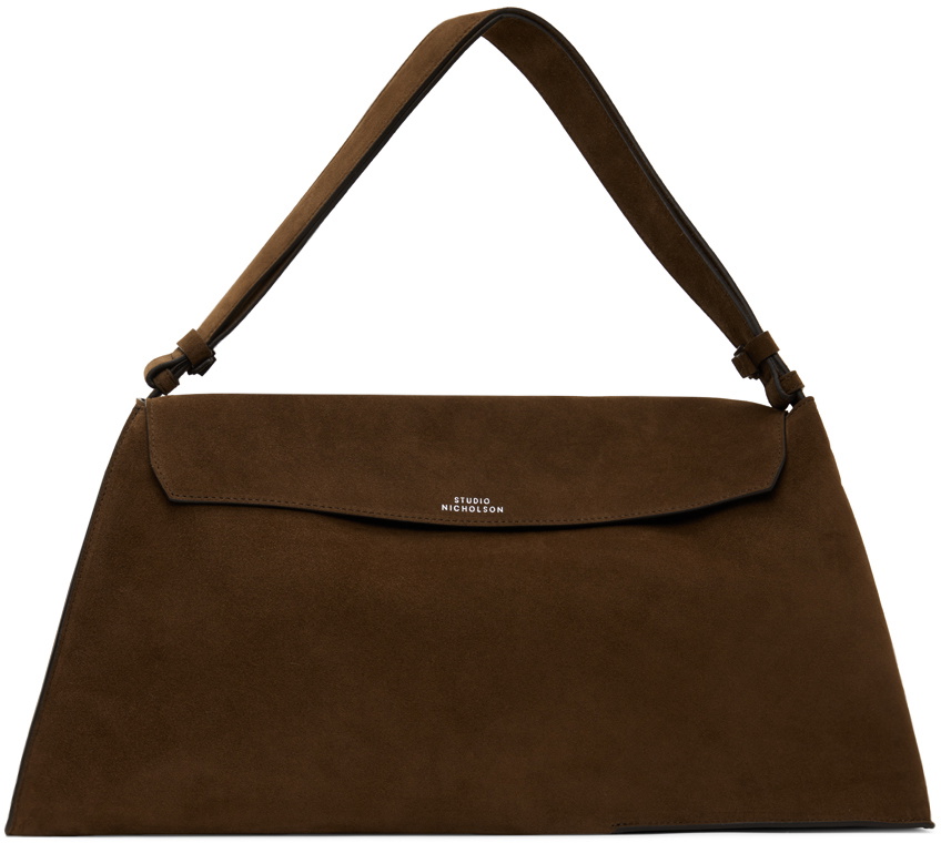 Studio Nicholson Brown Shiboru Suede Bag
