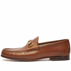 Gucci Men's Roos Classic Horse Bit Loafer in Brown