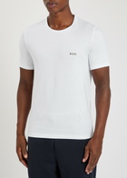 Boss Logo-embroidered Cotton T-shirt set of Three Green