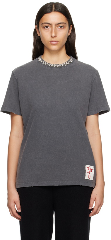 Photo: Golden Goose Gray Crystals T-Shirt