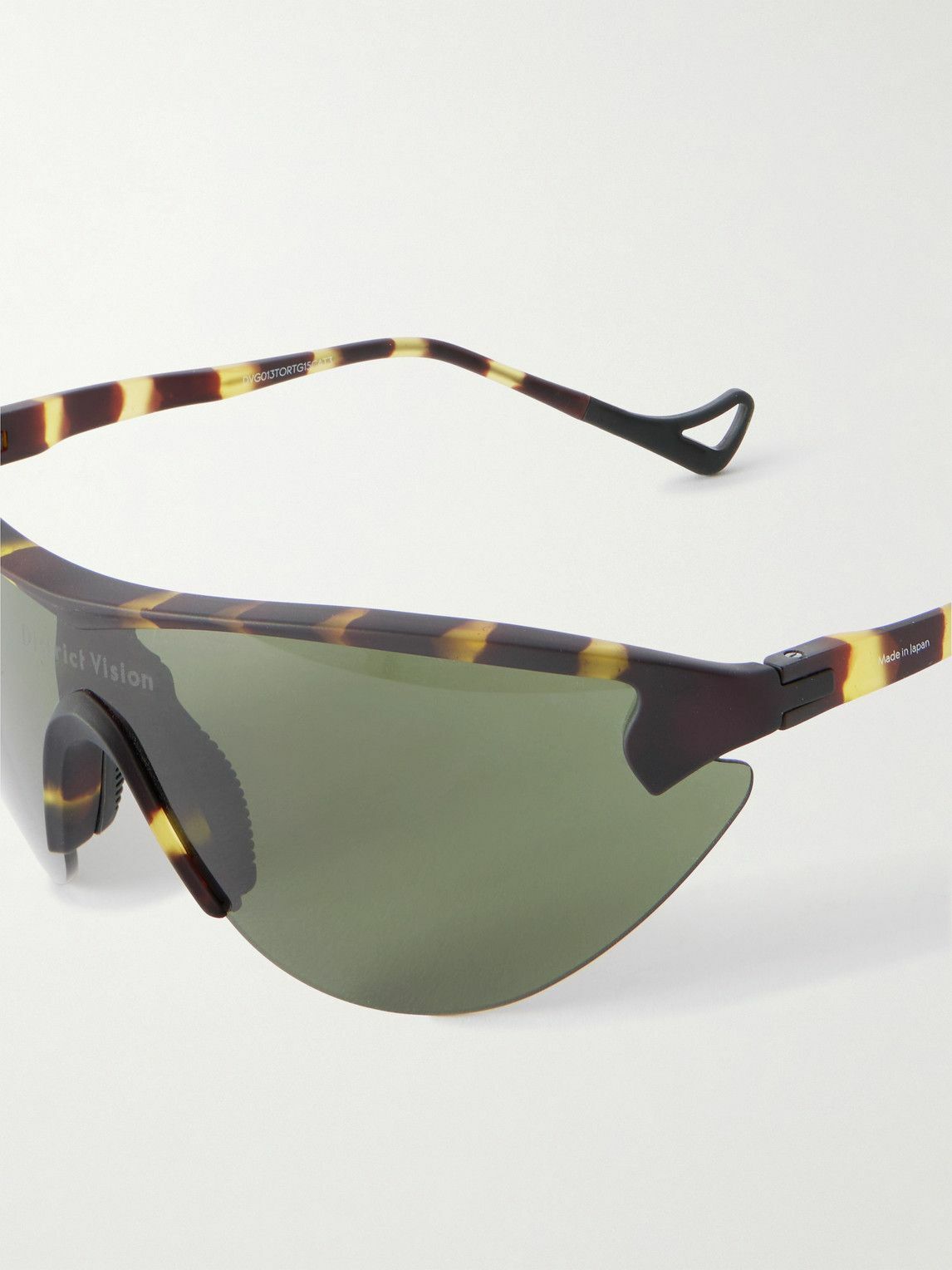 DISTRICT VISION - Yukinori Range Finder D-Frame Tortoiseshell Acetate Wrap-Around Sunglasses