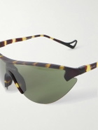 DISTRICT VISION - Yukinori Range Finder D-Frame Tortoiseshell Acetate Wrap-Around Sunglasses